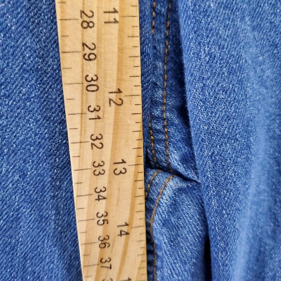 Universal Thread Jeans Womens 20W Blue Relaxed Wide Leg Denim Cotton Blend - Picture 6 of 12